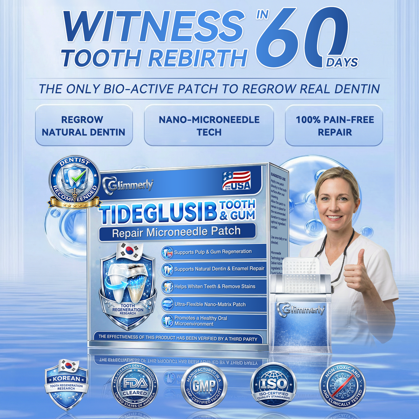 𝐆𝐥𝐢𝐦𝐦𝐞𝐫𝐥𝐲® 𝐓𝐢𝐝𝐞𝐠𝐥𝐮𝐬𝐢𝐛 𝐓𝐨𝐨𝐭𝐡 & 𝐆𝐮𝐦 𝐑𝐞𝐩𝐚𝐢𝐫 𝐌𝐢𝐜𝐫𝐨𝐧𝐞𝐞𝐝𝐥𝐞 𝐏𝐚𝐭𝐜𝐡  | 𝐀𝐝𝐯𝐚𝐧𝐜𝐞𝐝 𝐒𝐭𝐞𝐦-𝐂𝐞𝐥𝐥 𝐀𝐜𝐭𝐢𝐯𝐚𝐭𝐢𝐨𝐧 𝐓𝐞𝐞𝐭𝐡 𝐒𝐭𝐫𝐢𝐩𝐬(🦷𝐑𝐞𝐛𝐮𝐢𝐥𝐝 𝐄𝐧𝐚𝐦𝐞𝐥 & 𝐃𝐞𝐧𝐭𝐢𝐧 • 𝐒𝐭𝐫𝐞𝐧𝐠𝐭𝐡𝐞𝐧 𝐆𝐮𝐦𝐬 • 𝐄𝐫𝐚𝐝𝐢𝐜𝐚𝐭𝐞 𝐓𝐚𝐫𝐭𝐚𝐫 & 𝐎𝐝𝐨𝐫 • 𝐒𝐭𝐨𝐩 𝐓𝐨𝐨𝐭𝐡 𝐒𝐞𝐧𝐬𝐢𝐭𝐢𝐯𝐢𝐭𝐲) 3.0