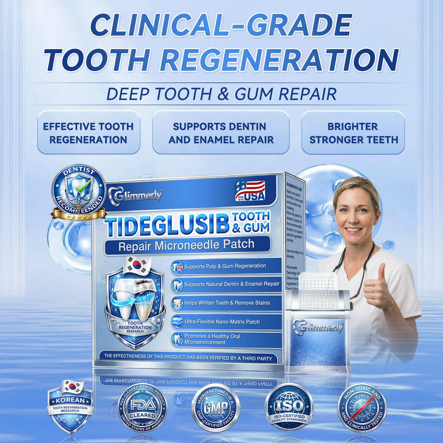 𝐆𝐥𝐢𝐦𝐦𝐞𝐫𝐥𝐲® 𝐓𝐢𝐝𝐞𝐠𝐥𝐮𝐬𝐢𝐛 𝐓𝐨𝐨𝐭𝐡 & 𝐆𝐮𝐦 𝐑𝐞𝐩𝐚𝐢𝐫 𝐌𝐢𝐜𝐫𝐨𝐧𝐞𝐞𝐝𝐥𝐞 𝐏𝐚𝐭𝐜𝐡  | 𝐀𝐝𝐯𝐚𝐧𝐜𝐞𝐝 𝐒𝐭𝐞𝐦-𝐂𝐞𝐥𝐥 𝐀𝐜𝐭𝐢𝐯𝐚𝐭𝐢𝐨𝐧 𝐓𝐞𝐞𝐭𝐡 𝐒𝐭𝐫𝐢𝐩𝐬(🦷𝐑𝐞𝐛𝐮𝐢𝐥𝐝 𝐄𝐧𝐚𝐦𝐞𝐥 & 𝐃𝐞𝐧𝐭𝐢𝐧 • 𝐒𝐭𝐫𝐞𝐧𝐠𝐭𝐡𝐞𝐧 𝐆𝐮𝐦𝐬 • 𝐄𝐫𝐚𝐝𝐢𝐜𝐚𝐭𝐞 𝐓𝐚𝐫𝐭𝐚𝐫 & 𝐎𝐝𝐨𝐫 • 𝐒𝐭𝐨𝐩 𝐓𝐨𝐨𝐭𝐡 𝐒𝐞𝐧𝐬𝐢𝐭𝐢𝐯𝐢𝐭𝐲) 2.0