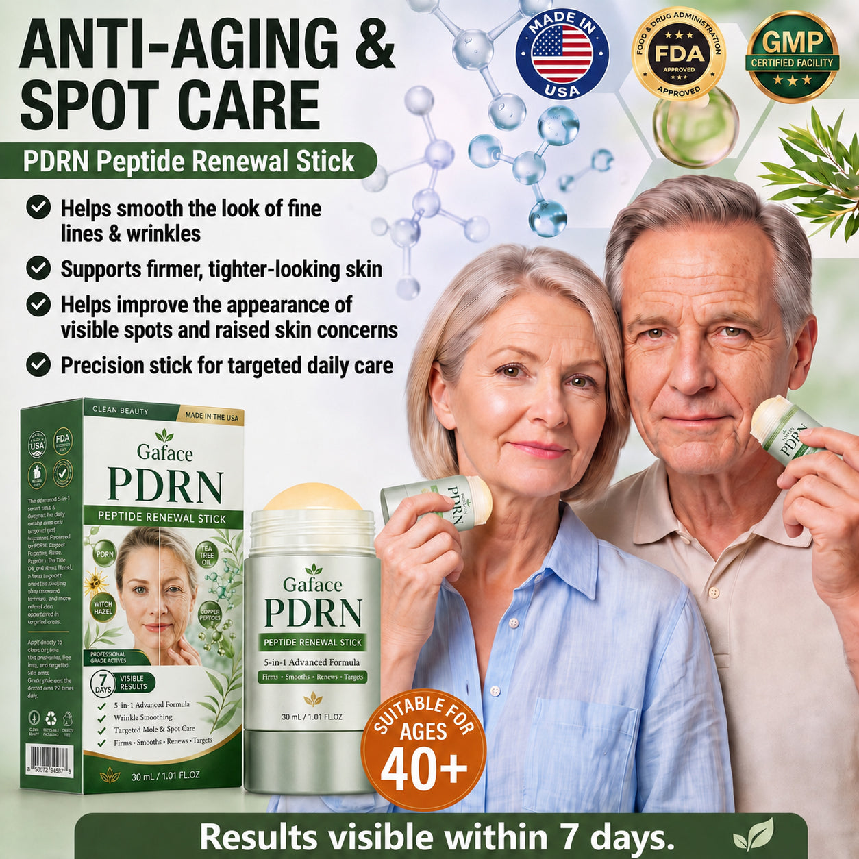 Gaface® PDRN Anti-Aging Peptide Renewal Stick